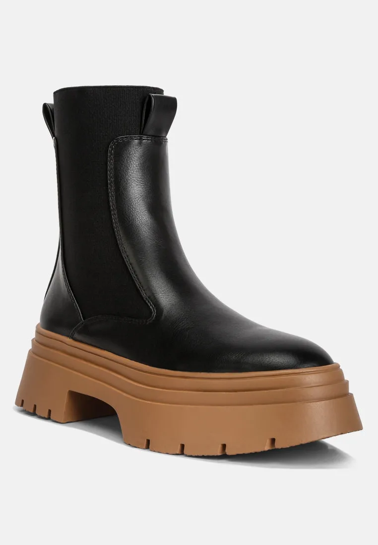 Ronin High Top Chunky Chelsea Boots By Ruw