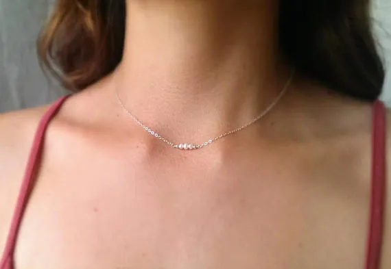 Safra Dainty Pearl Necklace