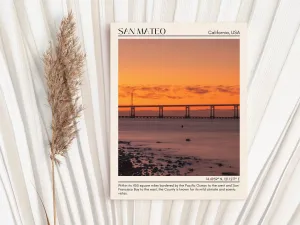 San Mateo Minimal Wall Art, California, USA