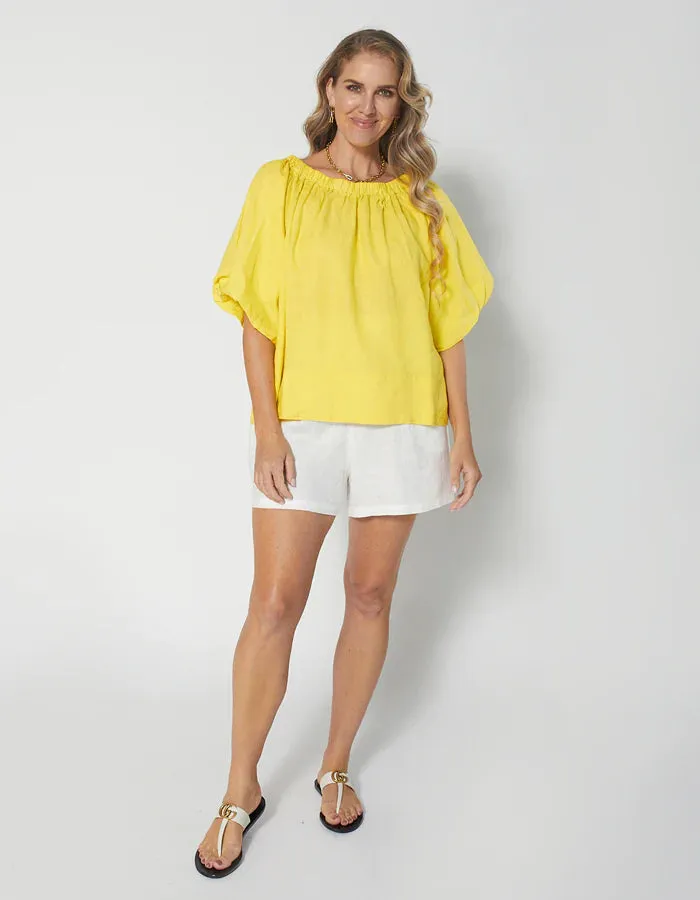 Santorini Blouse - Canary