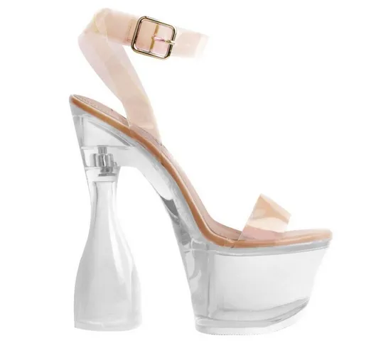 Selenga Clear Platform Heels