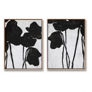 Set of 2 Abstract Flower Painting P46