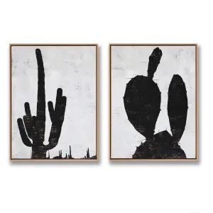Set of 2 Abstract Succulent Painting P111