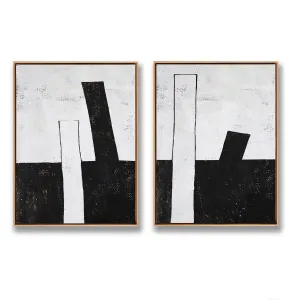 Set of 2 Geometric Painting P51