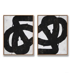 Set of 2 Minimal Geometric Art P19