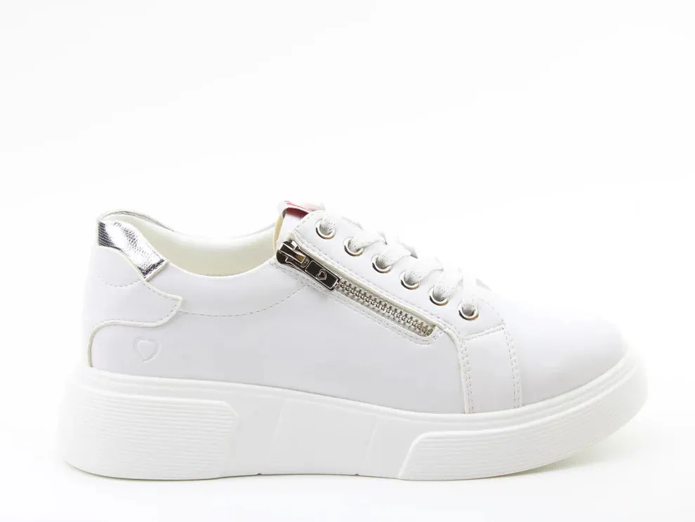 Shelby Trainer - White - Heavenly Feet