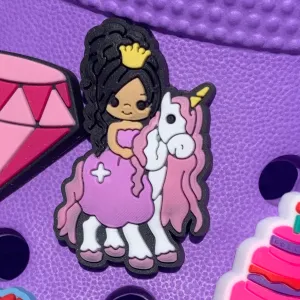SHOE CHARMS - PRINCESA UNICORNIO