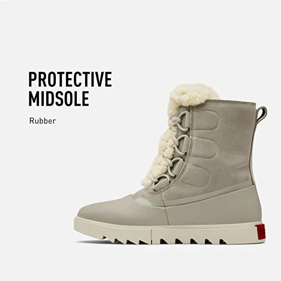 Sorel Women's Joan of Arctic Next Lite Boot — Dove — Waterproof Leather & Suede Snow Boots — Size 5.5