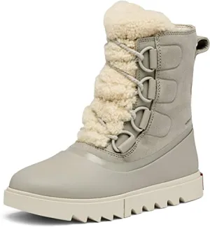 Sorel Women's Joan of Arctic Next Lite Boot — Dove — Waterproof Leather & Suede Snow Boots — Size 5.5
