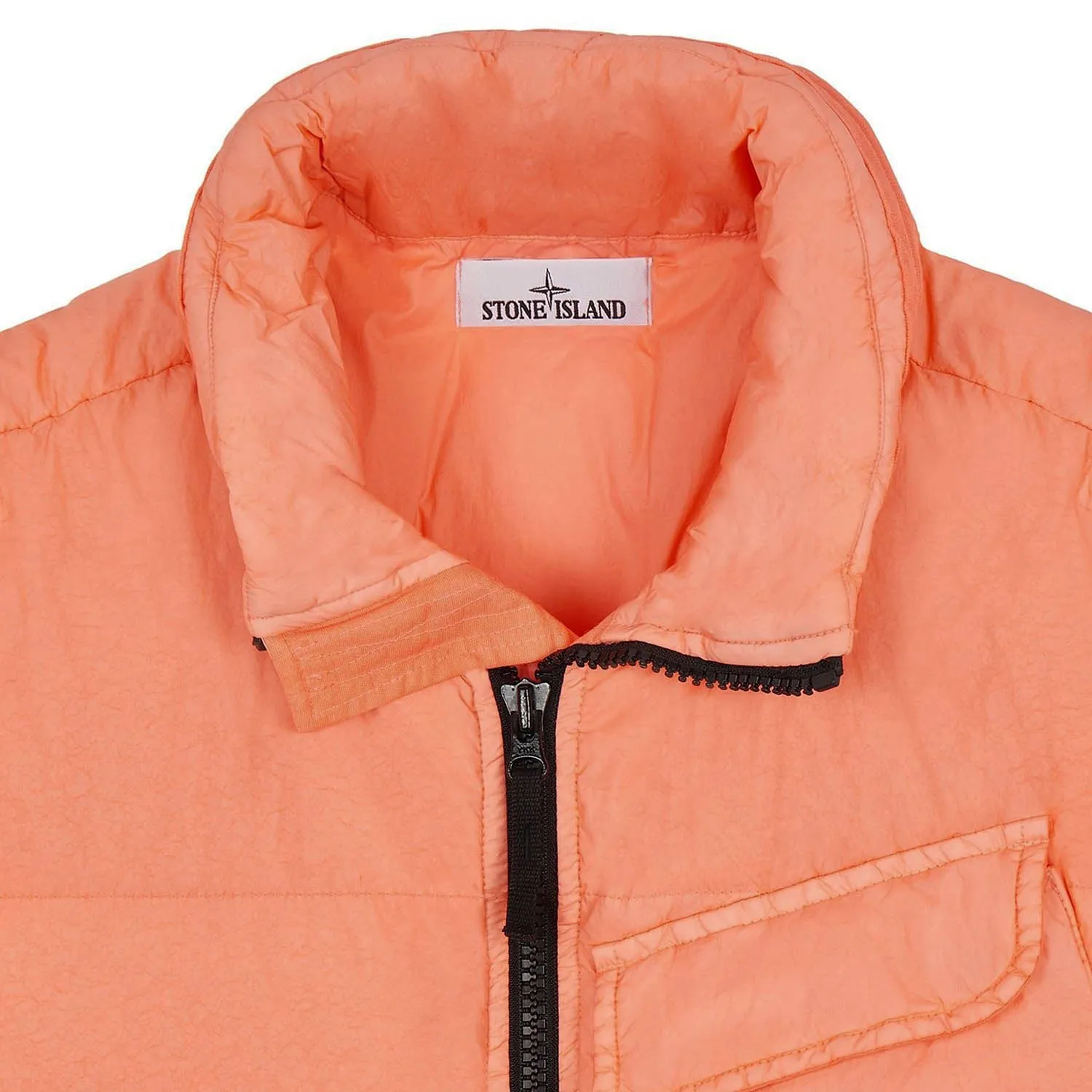Stone Island Down Vest Orange L