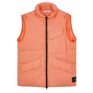 Stone Island Down Vest Orange L