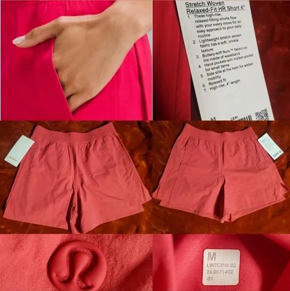Stretch woven relaxed fit short