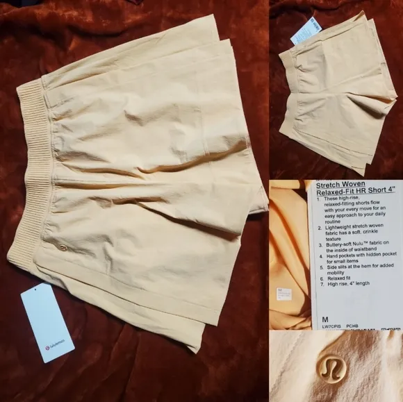 Stretch woven relaxed fit short