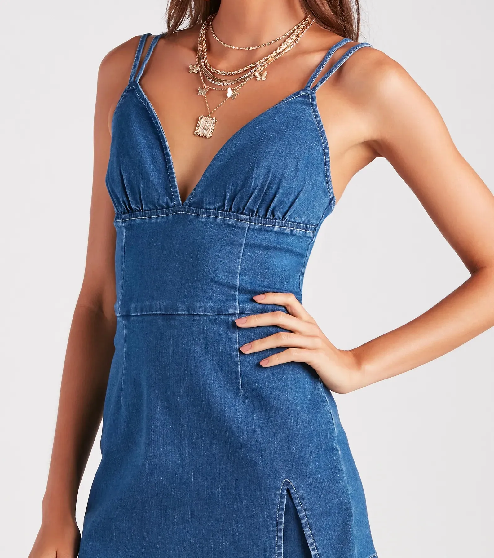 Summer Style Icon Denim Skort Romper
