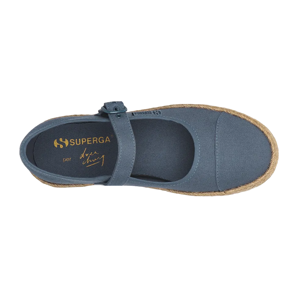 Superga x Drea Chong 2601 Mary Jane Blue Dusty