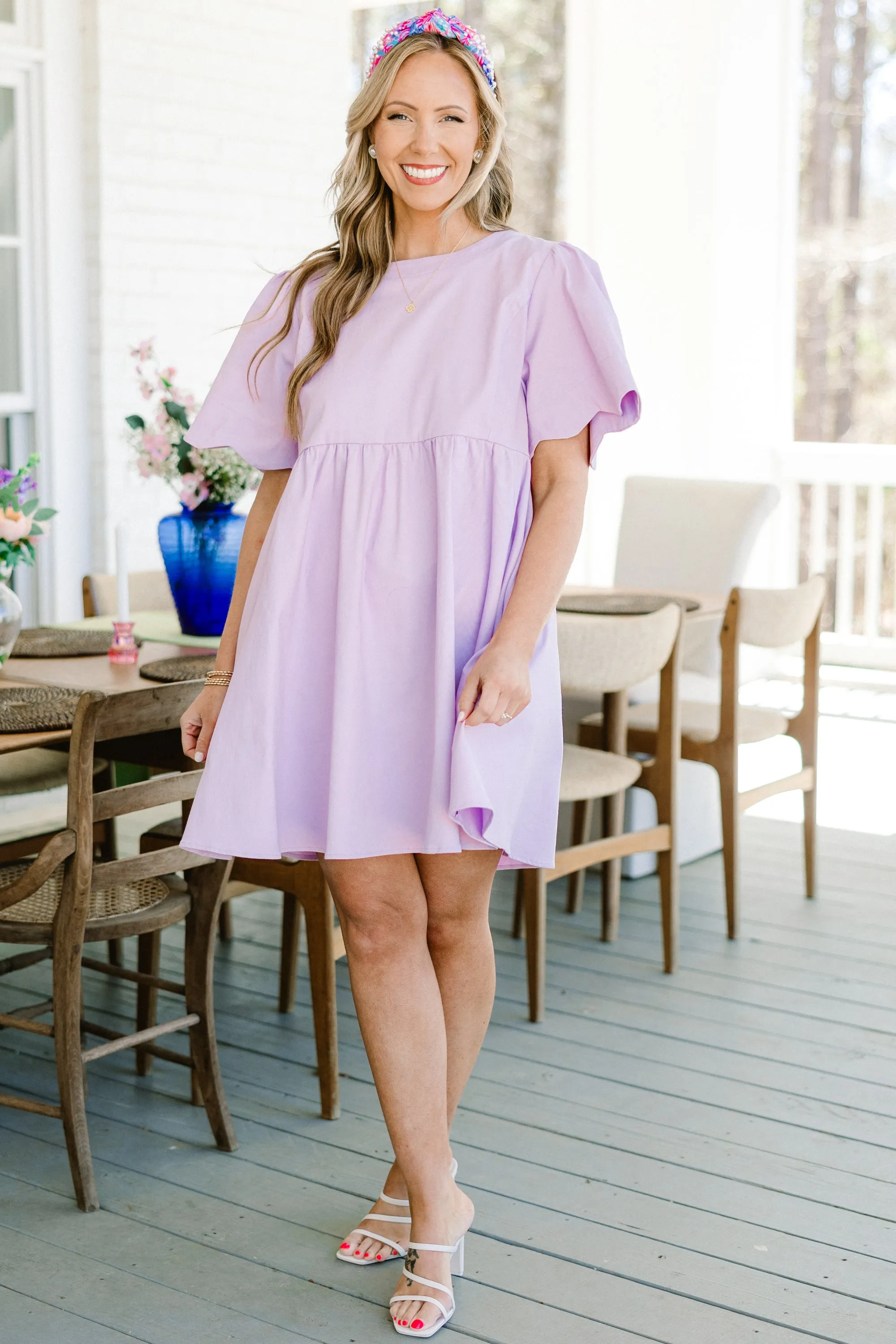 Sweet New Days Dress, Lilac