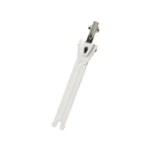 TCX Toothed Band & Aluminium Puller White / Silver - 15cm