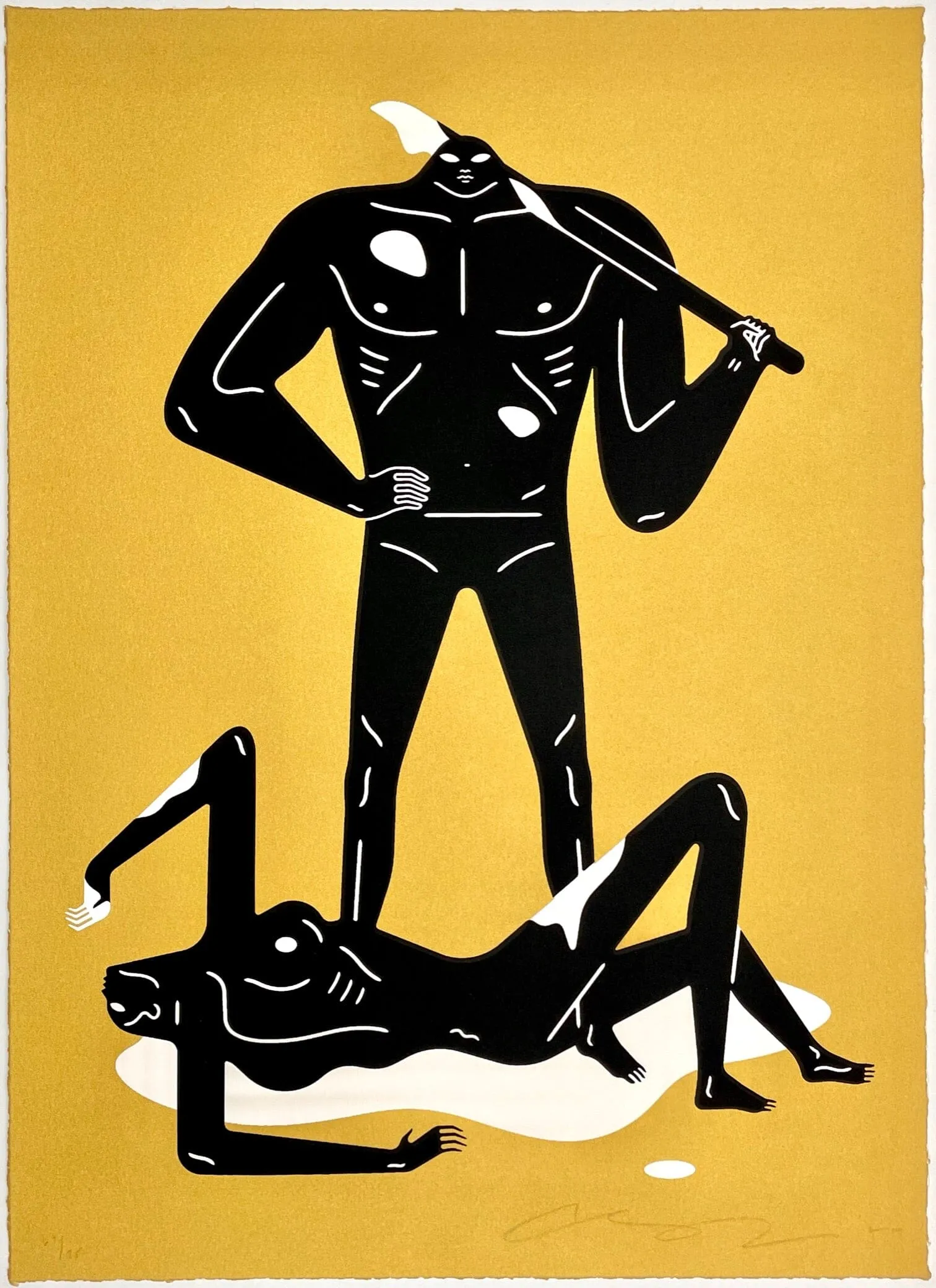The Naked Man and Woman (Gold)