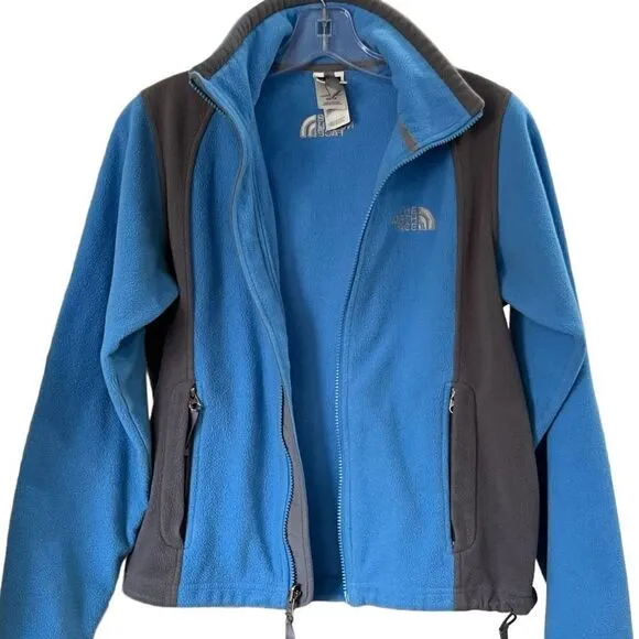 THE NORTH FACE Women's Coat Jacket Outerwear Full Zip Blue Grey XS