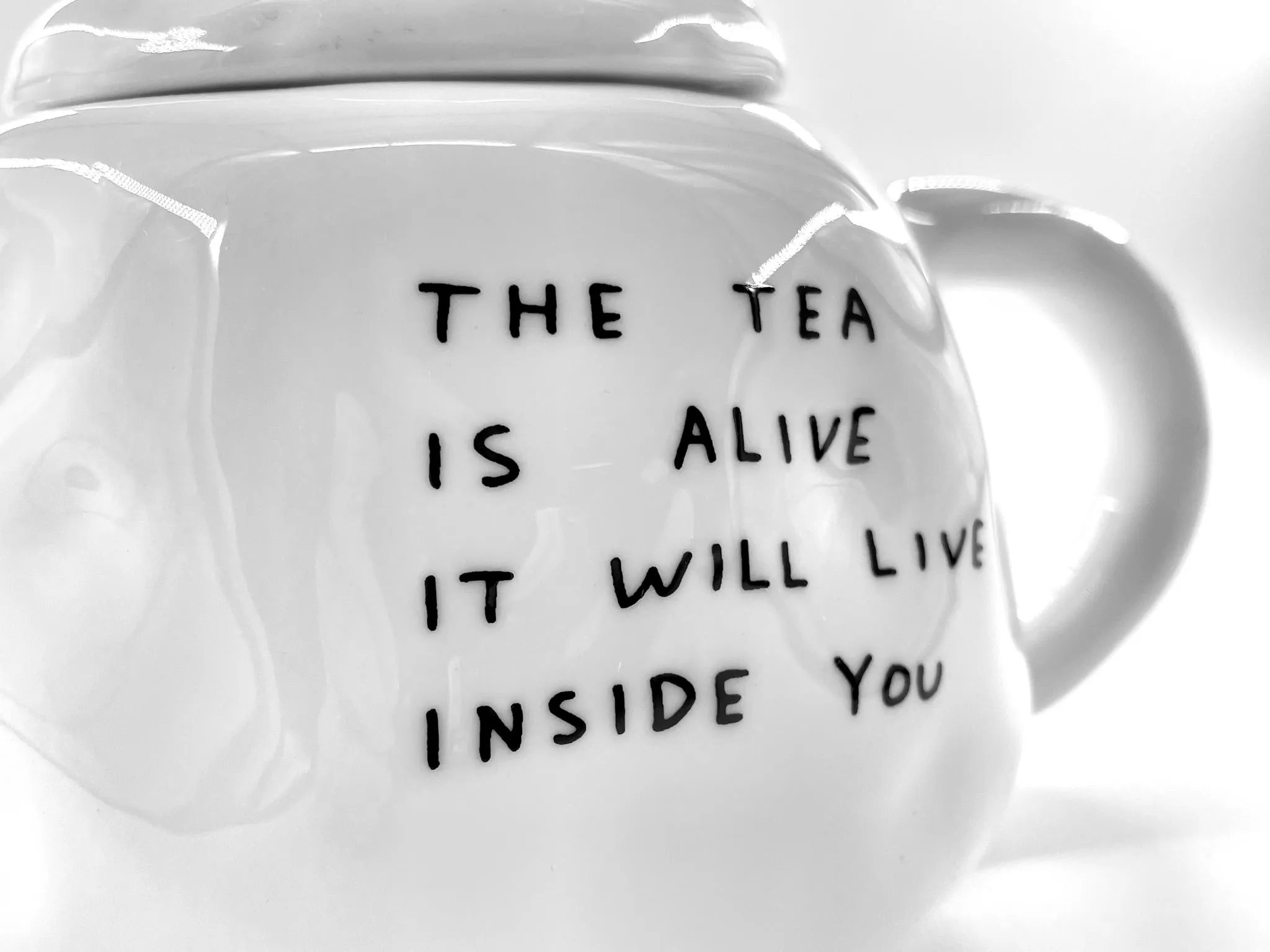 The Tea Is Alive Teapot Sculpture