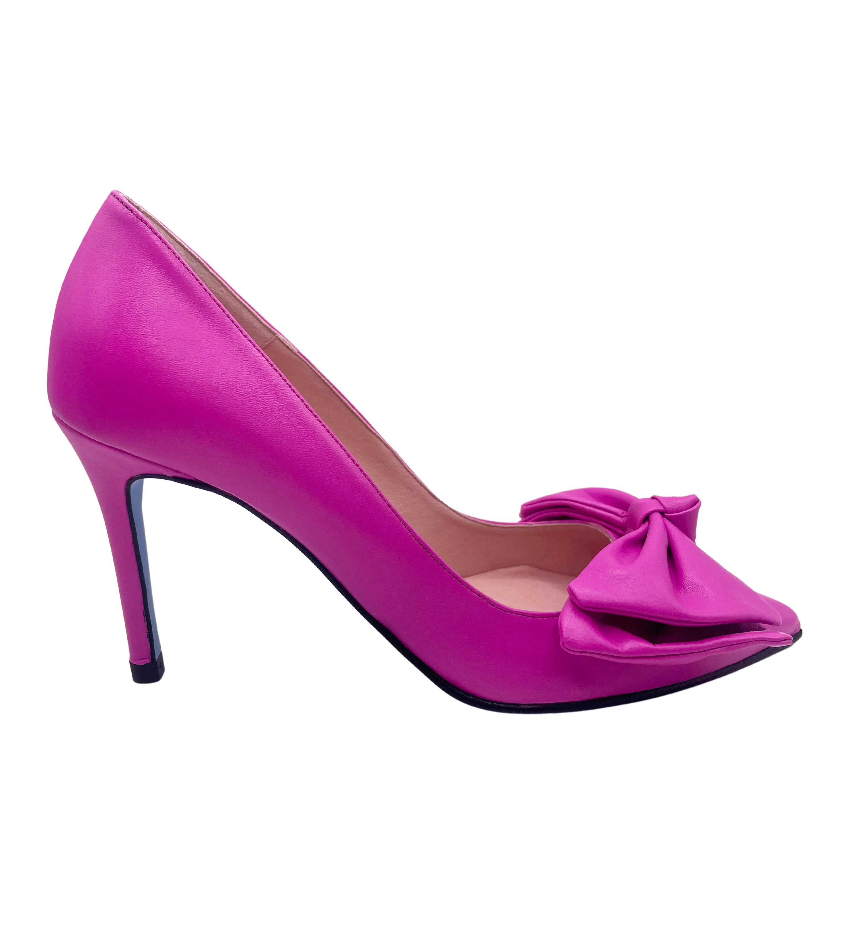 Tina - Bright Pink Leather