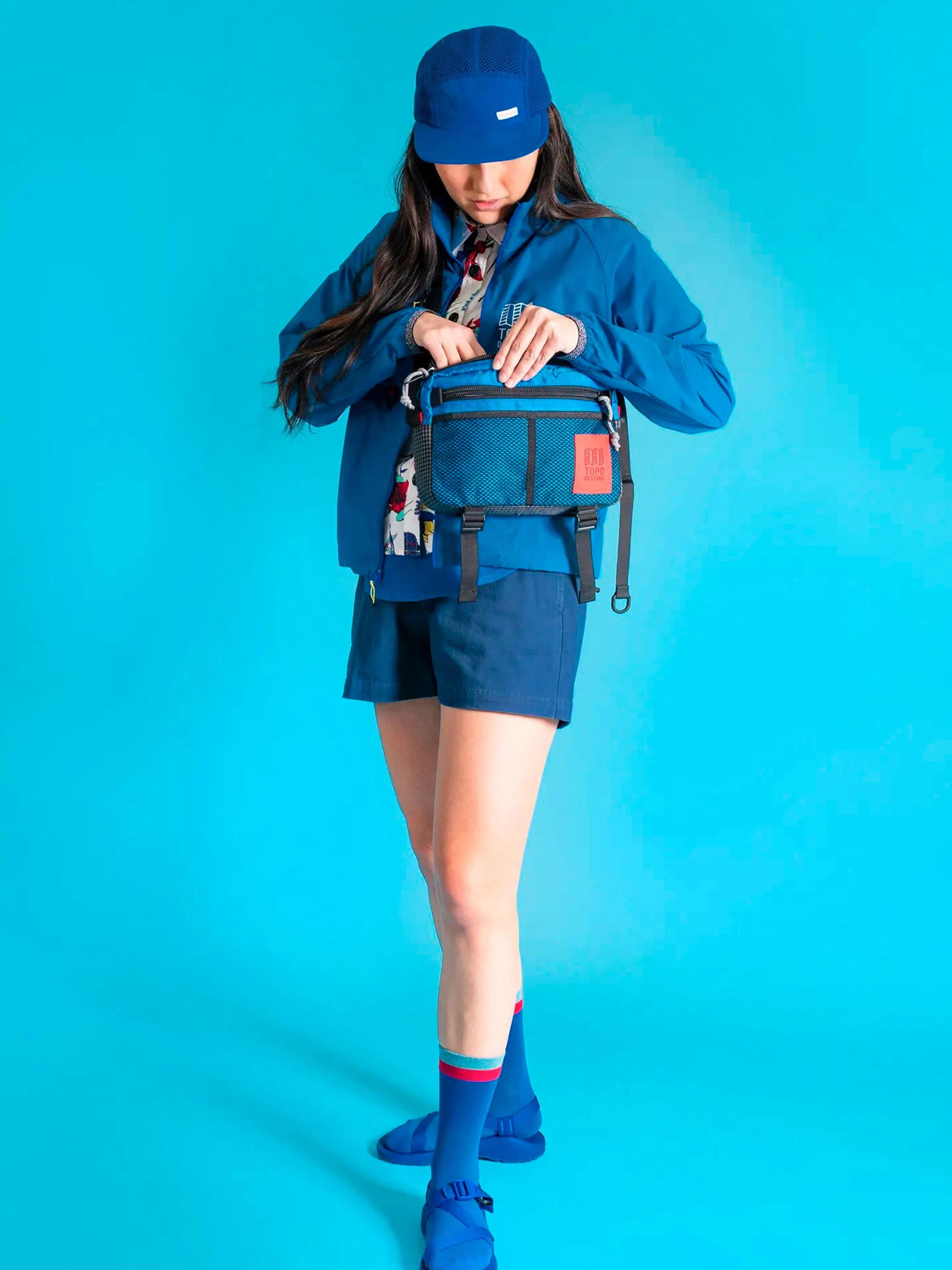 Topo Designs Global Hat Forest Blue