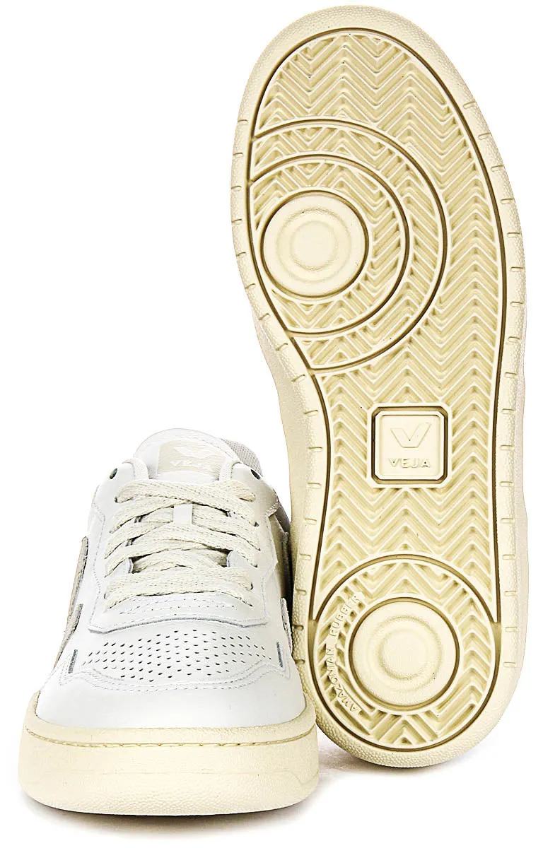 Veja V-90 O. T. Leather In White For Women