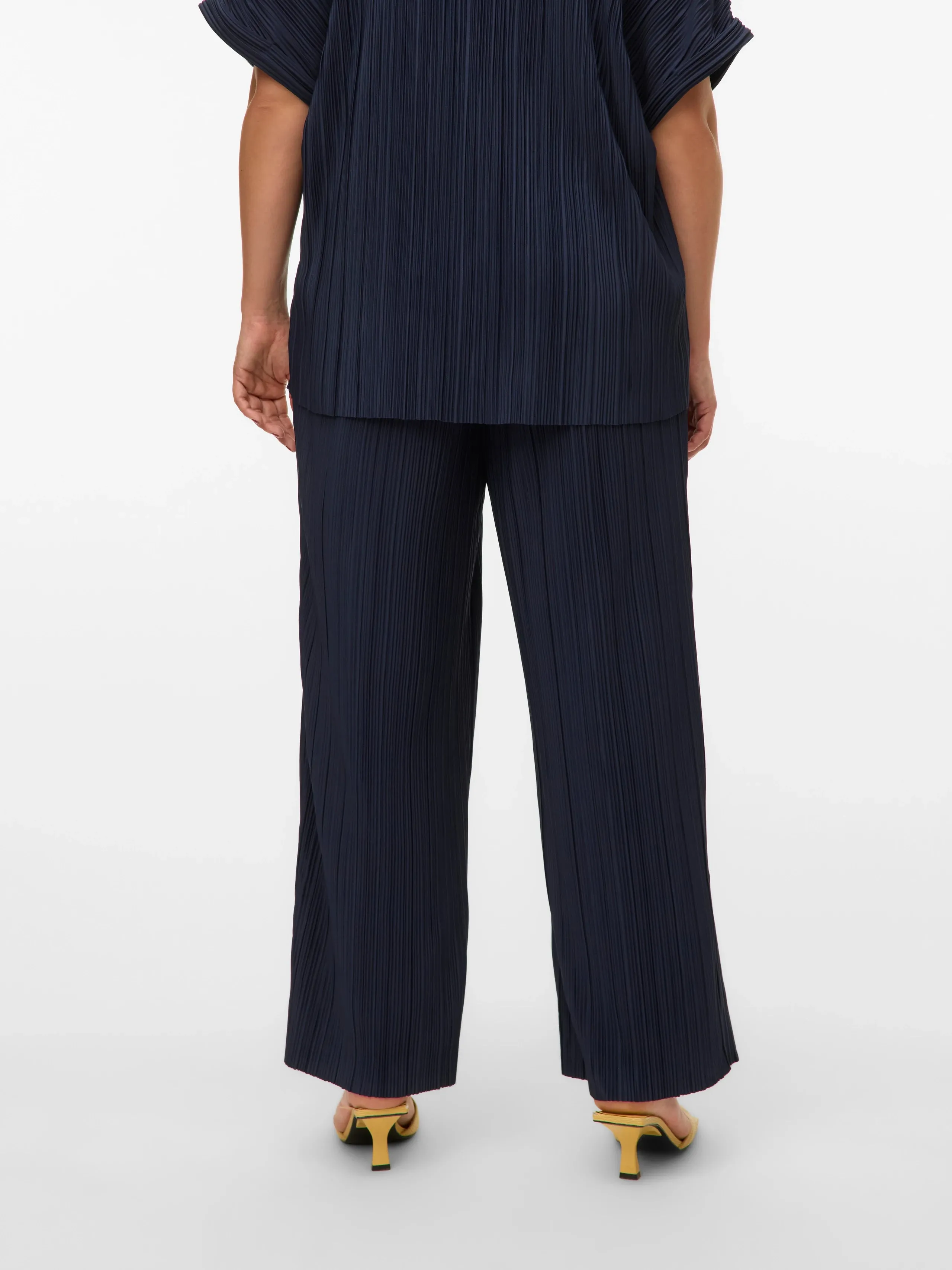 Vero Moda Curve Aurora Trousers in Navy