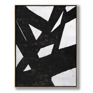 Vertical Minimal Geometric Painting H79V
