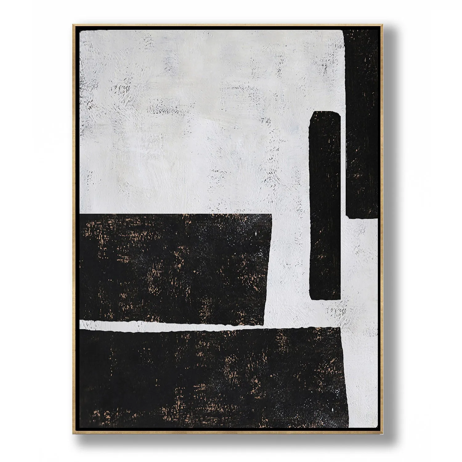 Vertical Minimal Geometric Painting H82V