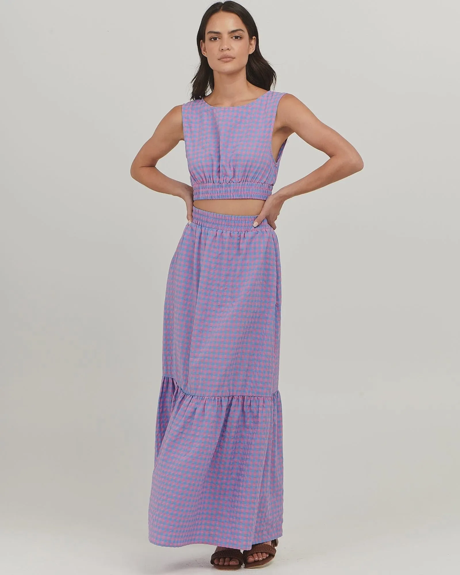 Whitney Maxi Skirt Gingham
