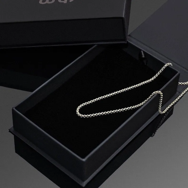 Wing & Chain Necklace Set - Silver