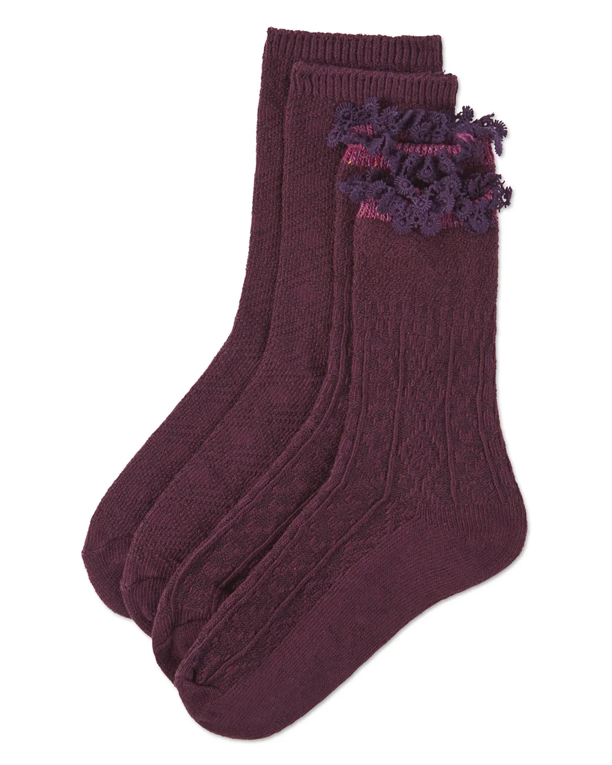 Women's 2 Pair Pack Diamond Trail Crew Socks