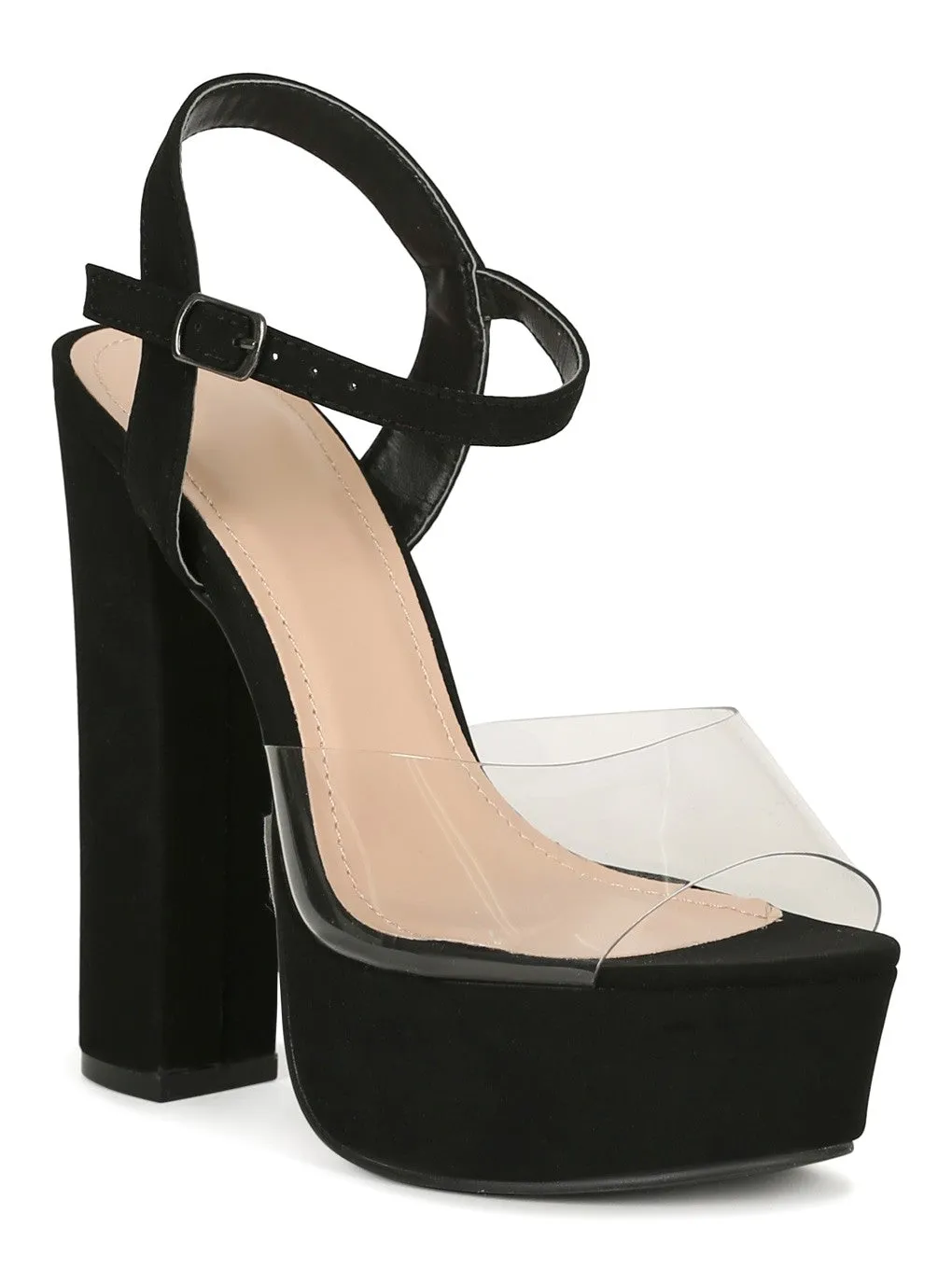 Women's Sleek and Stylish PVC Platform Heels - DARCELL1