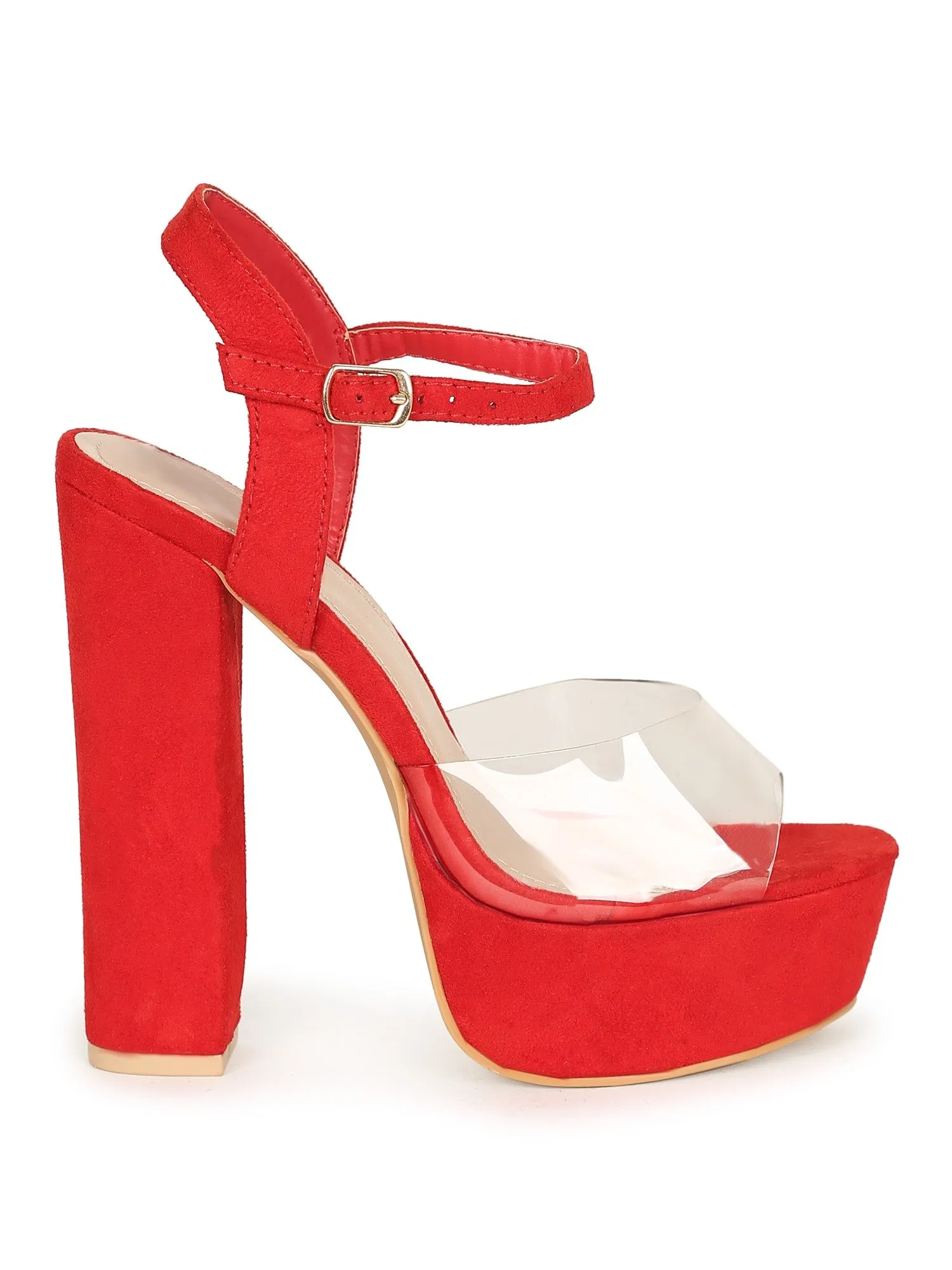 Women's Sleek and Stylish PVC Platform Heels - DARCELL1