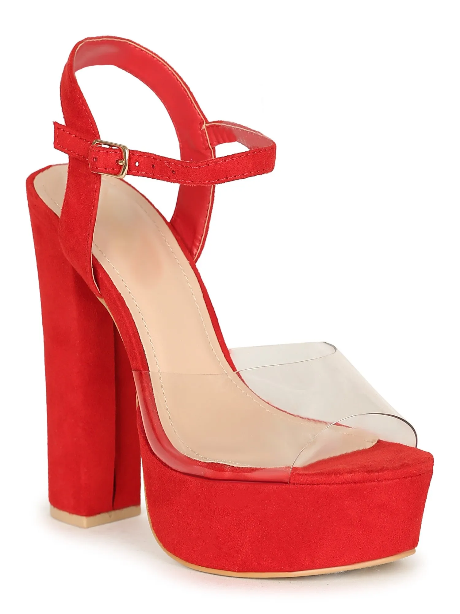 Women's Sleek and Stylish PVC Platform Heels - DARCELL1
