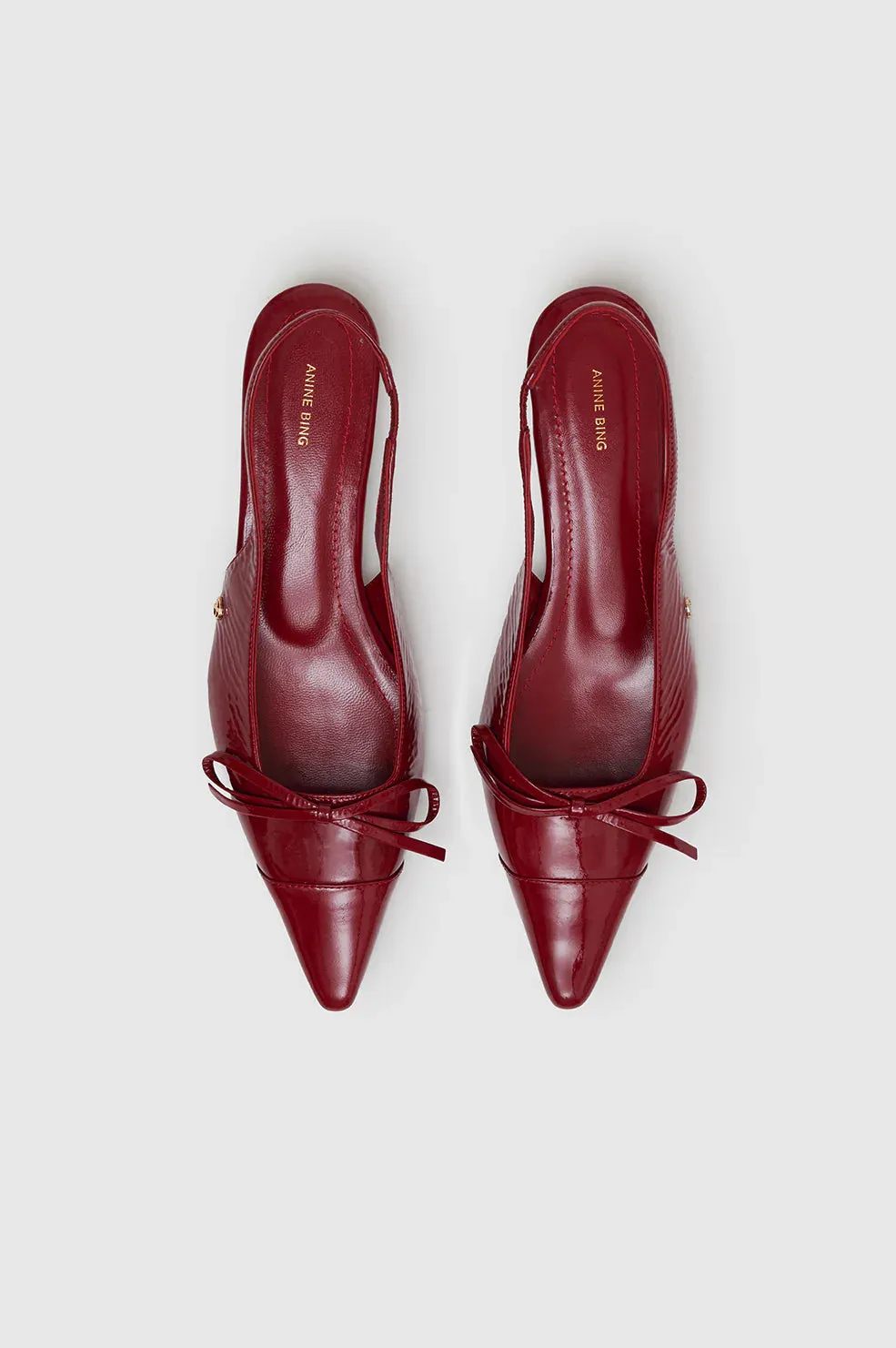 Zoey Slingback Heels - Red